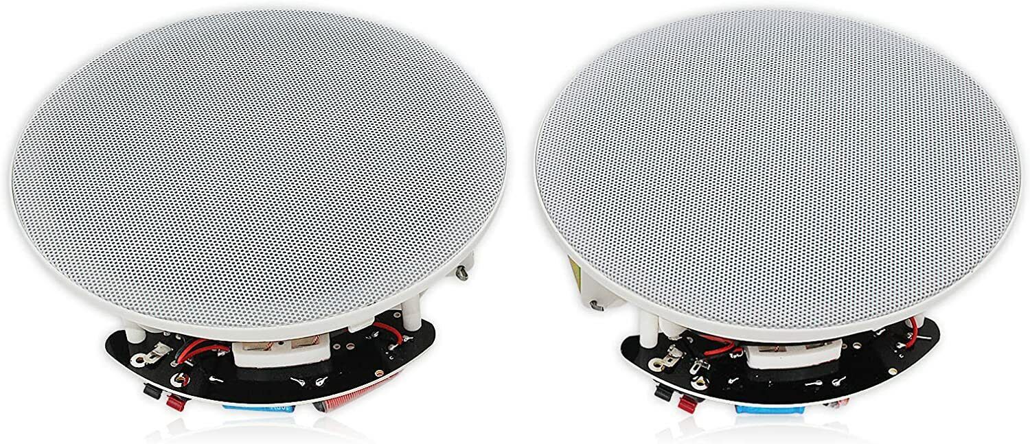 Herdio 6.5" Bluetooth Ceiling Wall Speakers 2-Way Flush Mount Home Speaker 4Pack - 7