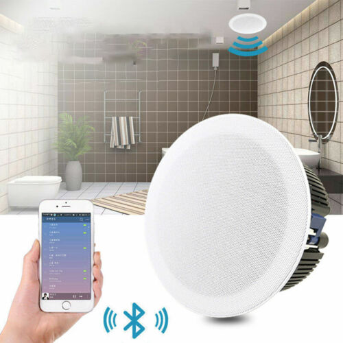 Ceiling Speakers Bluetooth Wall Mount Home Bathroom Waterproof Wireless Speaker - 15