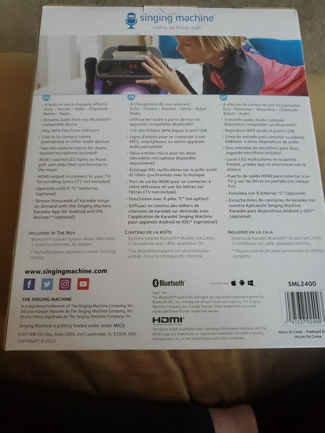 New Singing Machine Groove Mini Bluetooth - 4