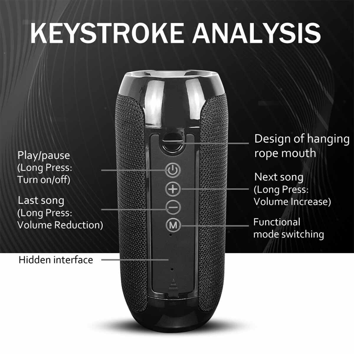 4.2 Bluetooth Speaker Portable Outdoor Wireless Speaker Peripheral speakers - 7