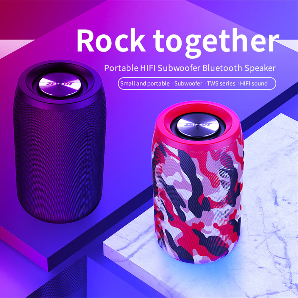 Portable Bluetooth Speaker Wireless Loud Speakers Memory Card USB AUX Slots - 1