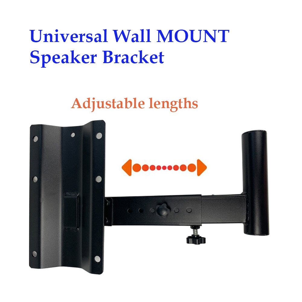 2-Pack Wall Mount Speaker Stands Angle Tilt Rotation Adjustment Universal Stand - 1