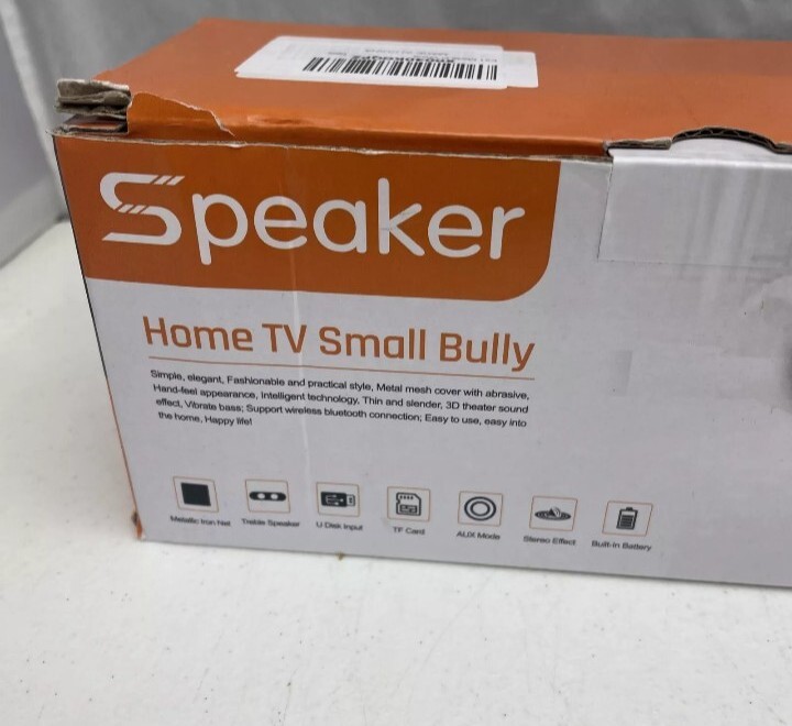 Bluetooth Speaker Portable Home TV Small Bully Speaker Sound Bar NEW OPEN BOX 51 - 8
