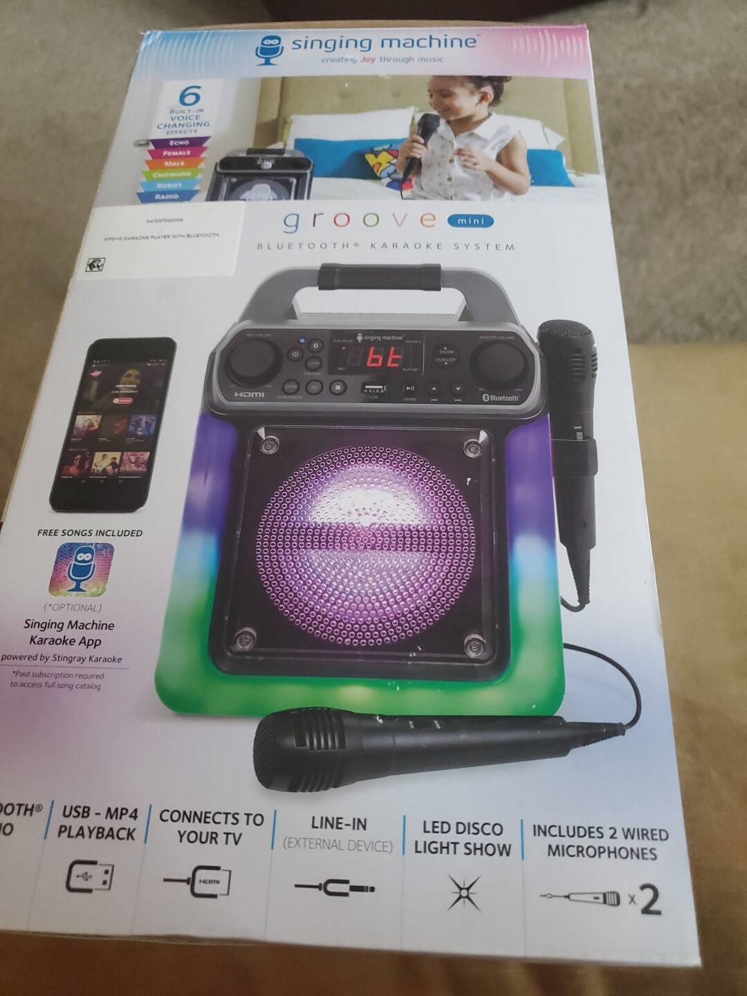 New Singing Machine Groove Mini Bluetooth - 3