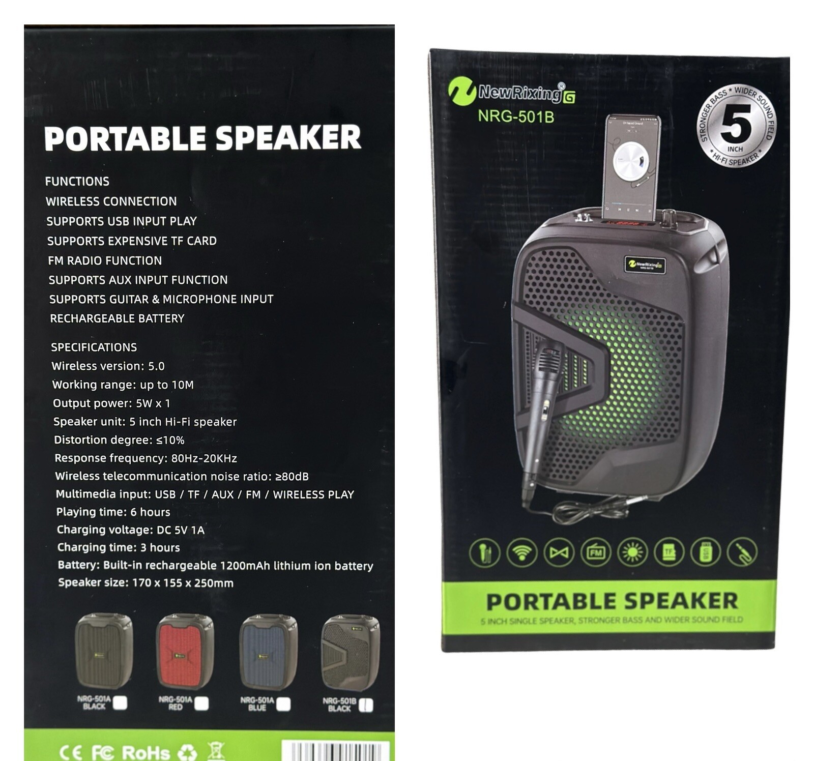 Portable Karaoke Machine Speaker with Microphone,Bluetooth 5.0, Wireless Speaker - 15