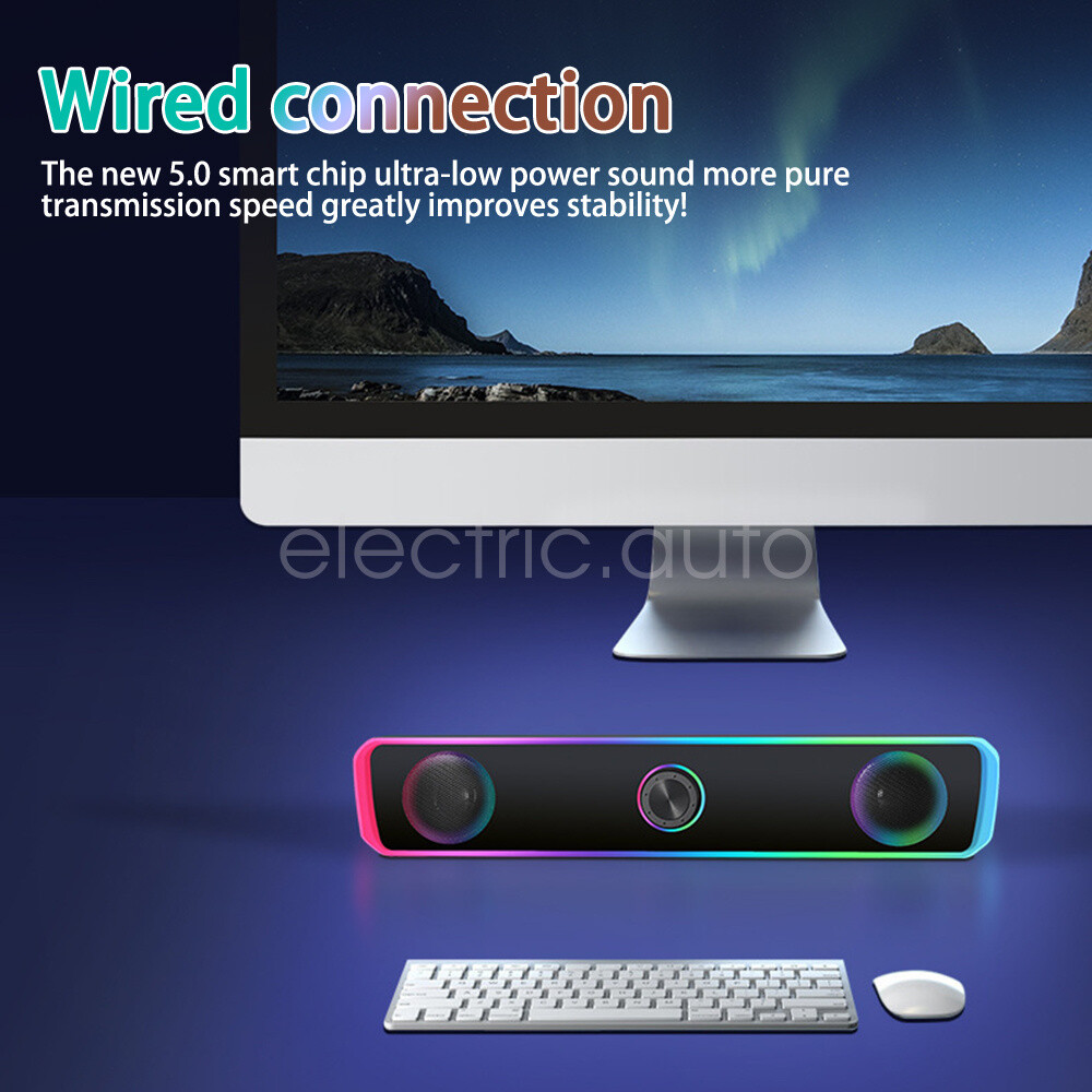US Bluetooth 5.0 Home TV Sound Bar Speaker System Wireless Subwoofer 3D Surround - 5
