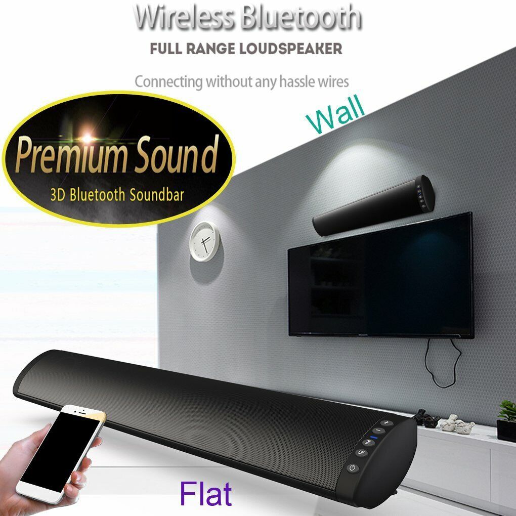 Surround Sound Bar Bluetooth Speaker System Wireless Subwoofer TV Home Theater - 13