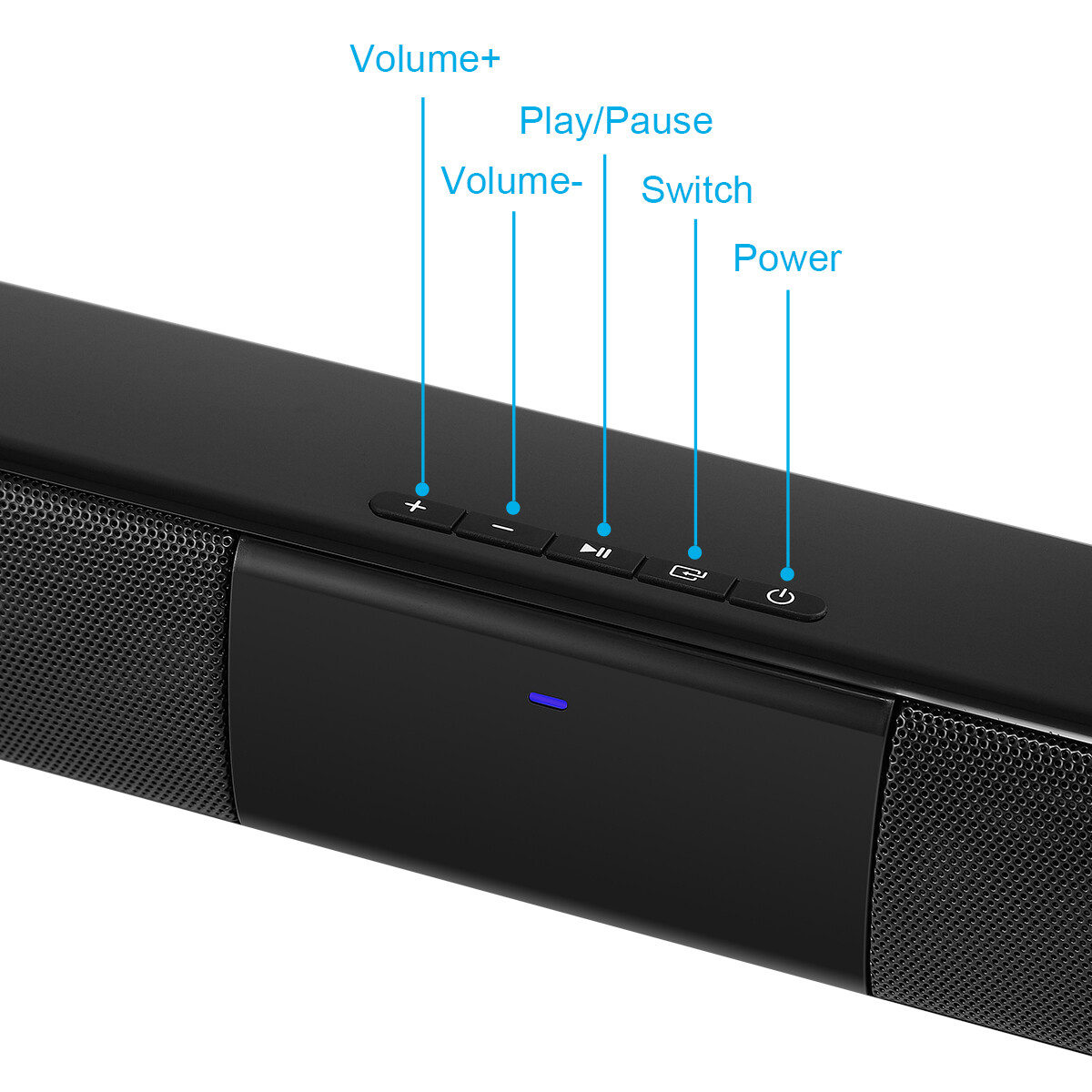 Wireless Sound Bar 4 Speaker System BT Subwoofer TV Home Speaker Theater&Remote - 7