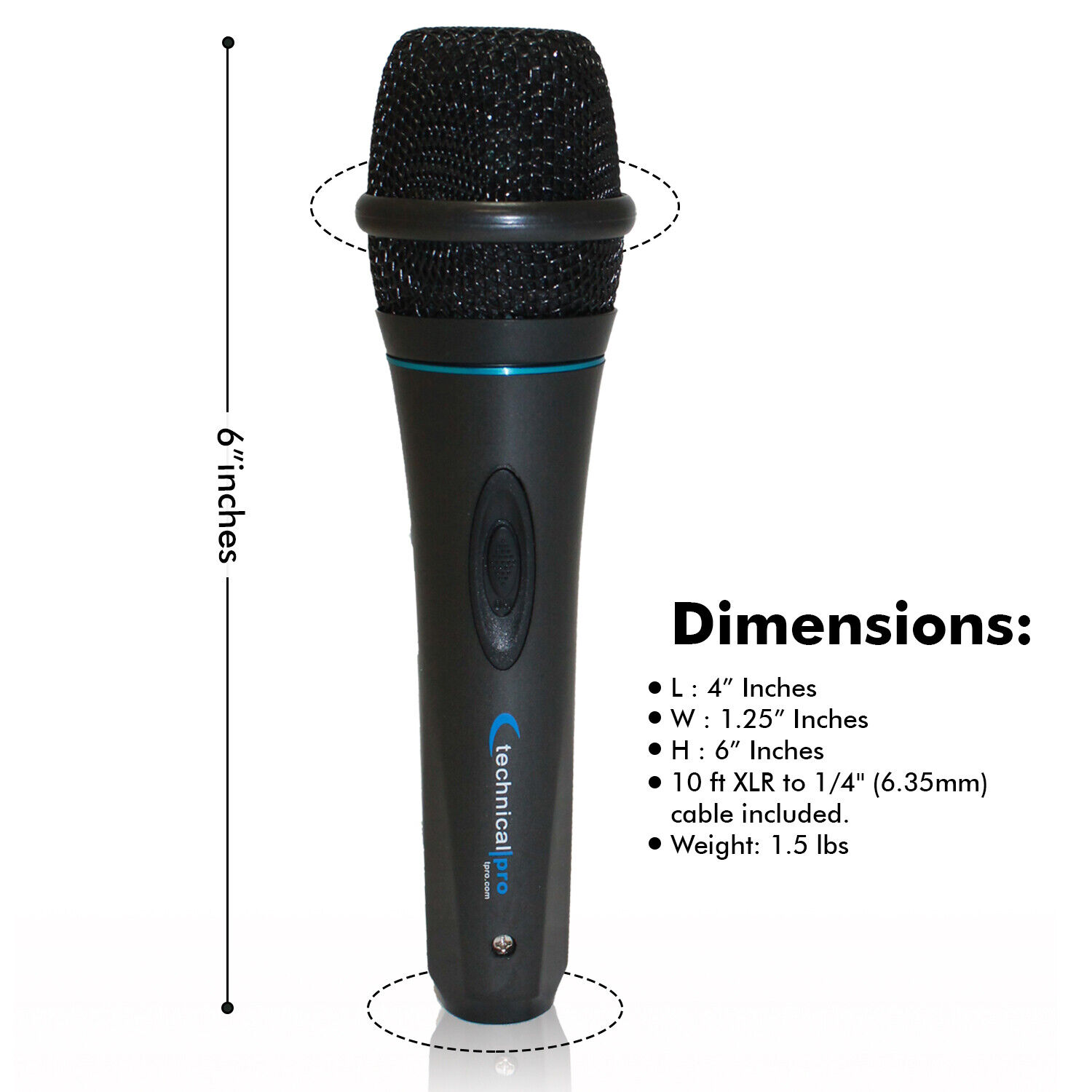 Professional 8 Inch Portable 1000 watts Bluetooth Speaker with Wired Microphone - 6