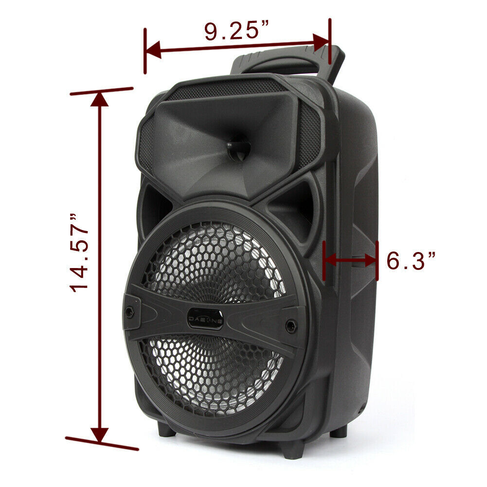 5000W Portable Bluetooth Speaker Subwoofer Heavy Bass Sound System Party + Mic - 19