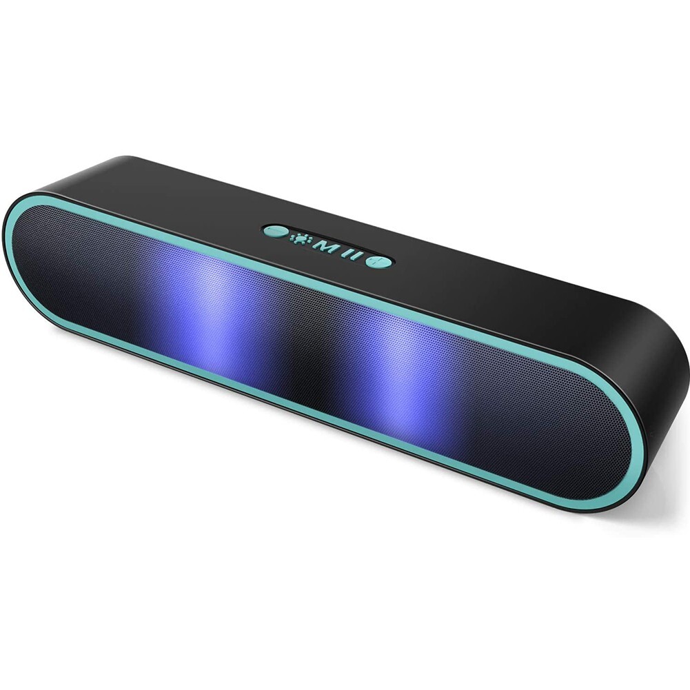 Stereo Bluetooth Speaker | Portable Rechargeable Wireless with Subwoofer Outdoor - 1