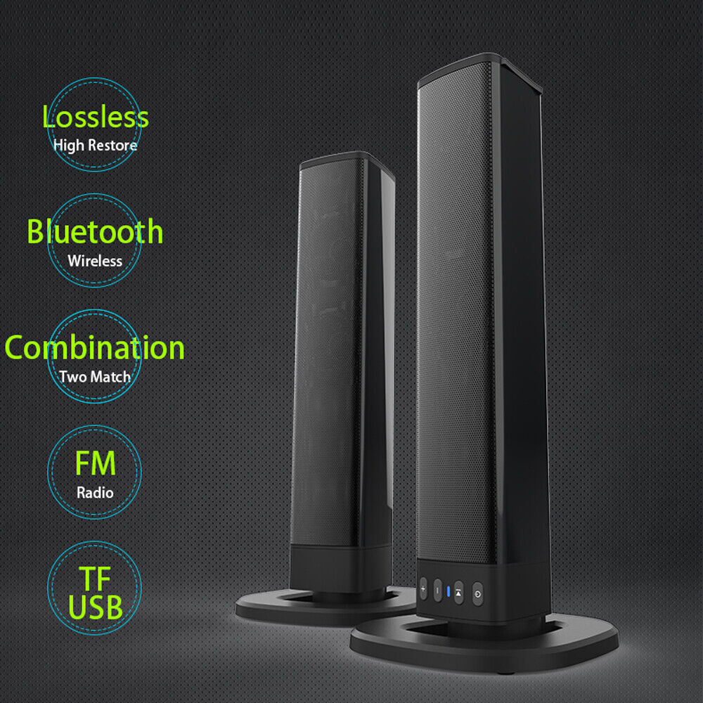 Bluetooth Soundbar TV Home Speaker System Wireless Subwoofer 3D Surround Sound - 3
