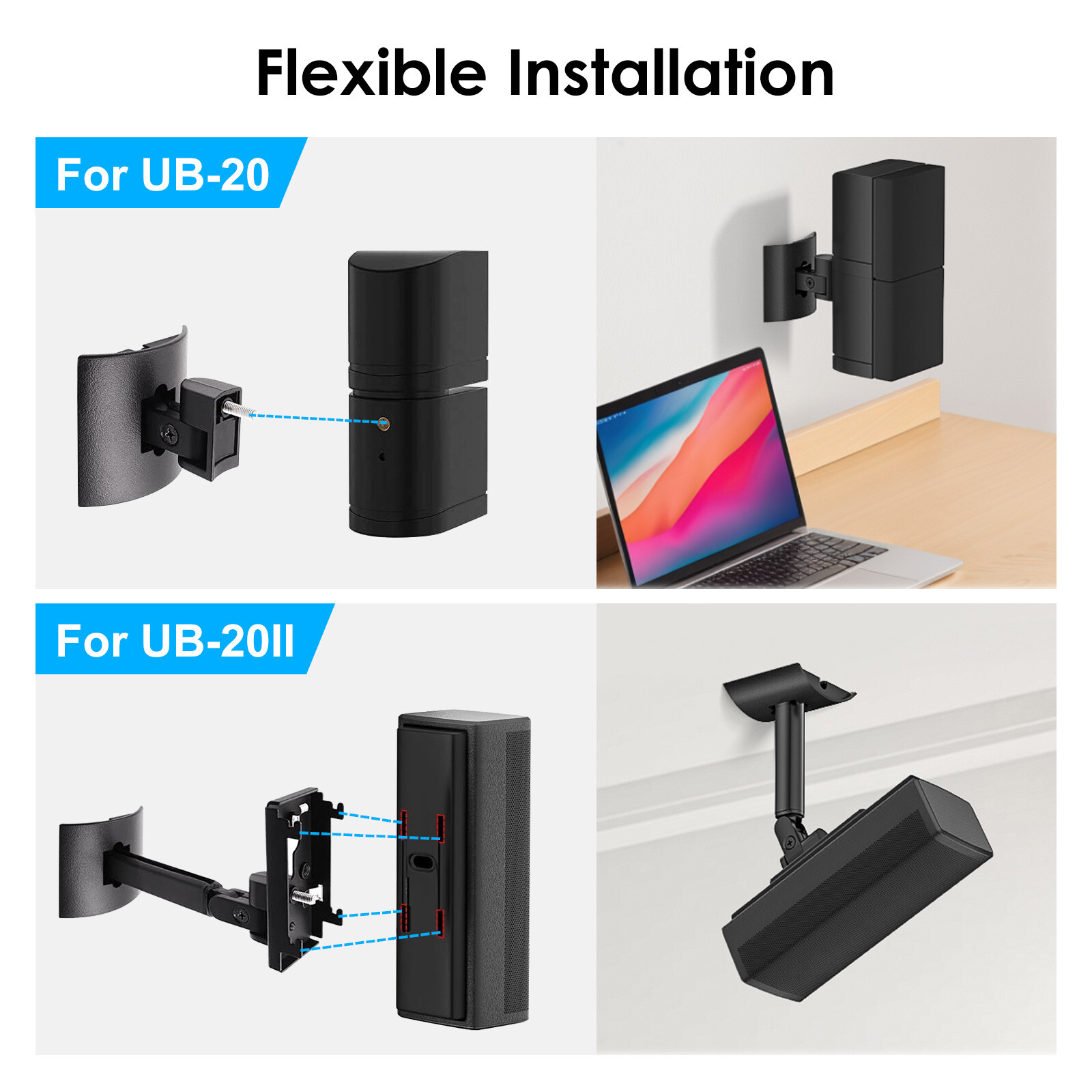 UB20 SERIES 2 II Speaker Wall Mount Brackets fits Bose all Lifestyle CineMate US - 1