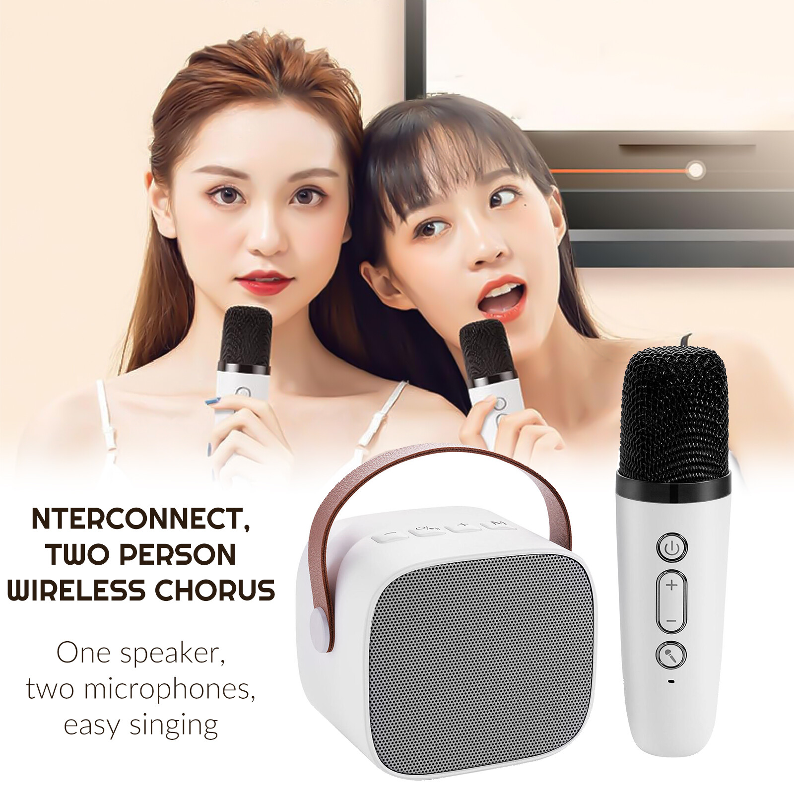 Karaoke Machine for Adult Kids Portable Bluetooth Speaker Singing Karaoke Player - 4