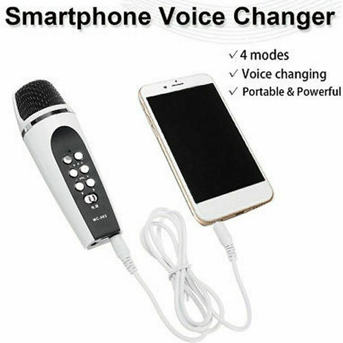 Wireless Audio Voice Changer Karaoke Microphone 3.5mm USB For Smart Phone Laptop