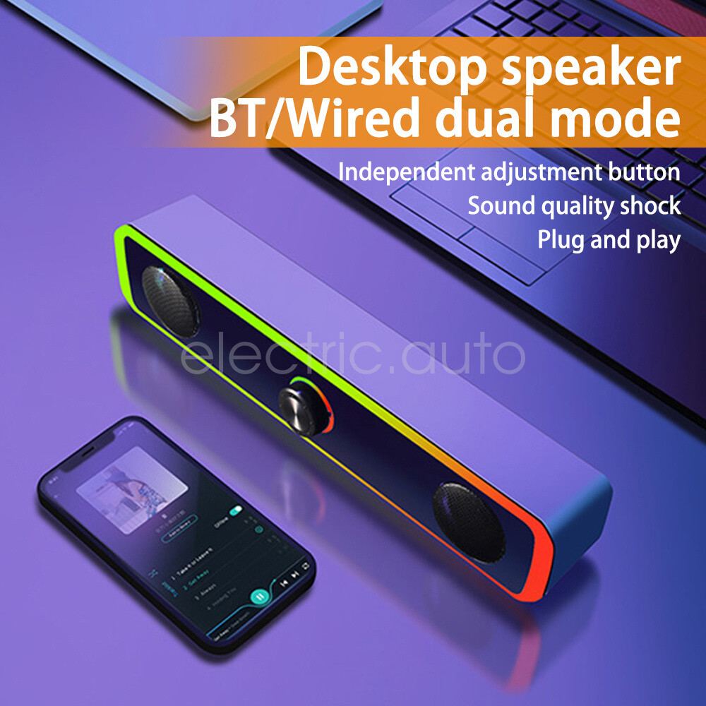 US Bluetooth 5.0 Home TV Sound Bar Speaker System Wireless Subwoofer 3D Surround - 1