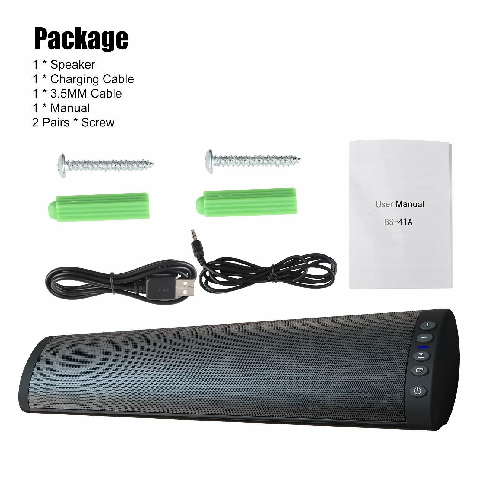 Surround Sound Bar Bluetooth Speaker System Wireless Subwoofer TV Home Theater - 14