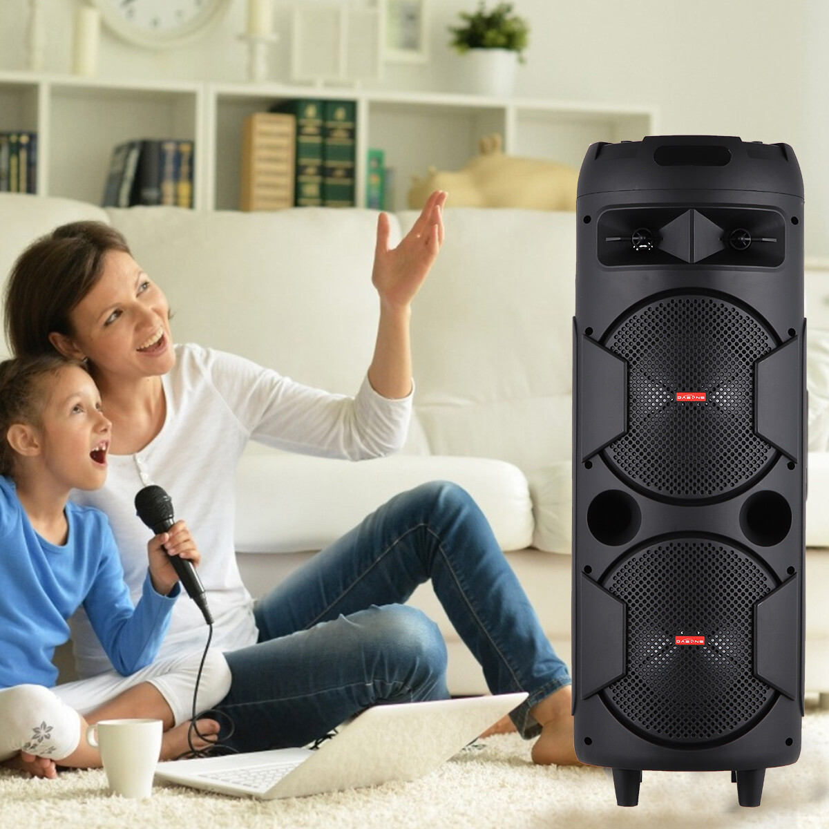 5000W Portable Bluetooth Speaker Subwoofer Heavy Bass Sound System Party + Mic - 35