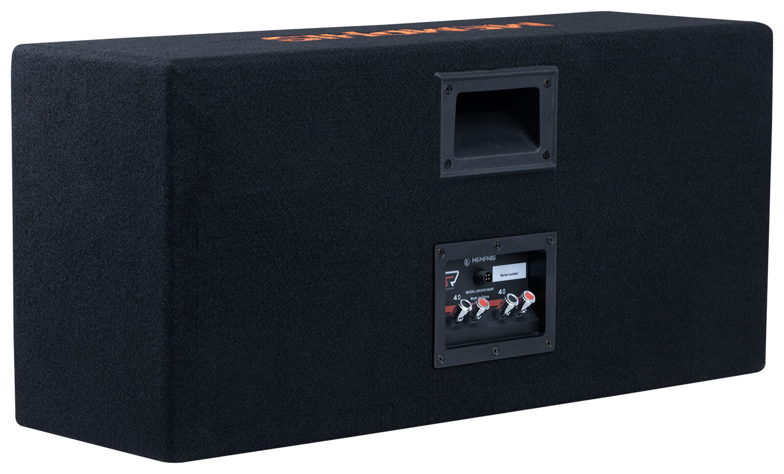 Memphis SRXPE10D4F Dual 10" Chuchero Car Enclosure Box w/LED's+Bluetooth Speaker - 6
