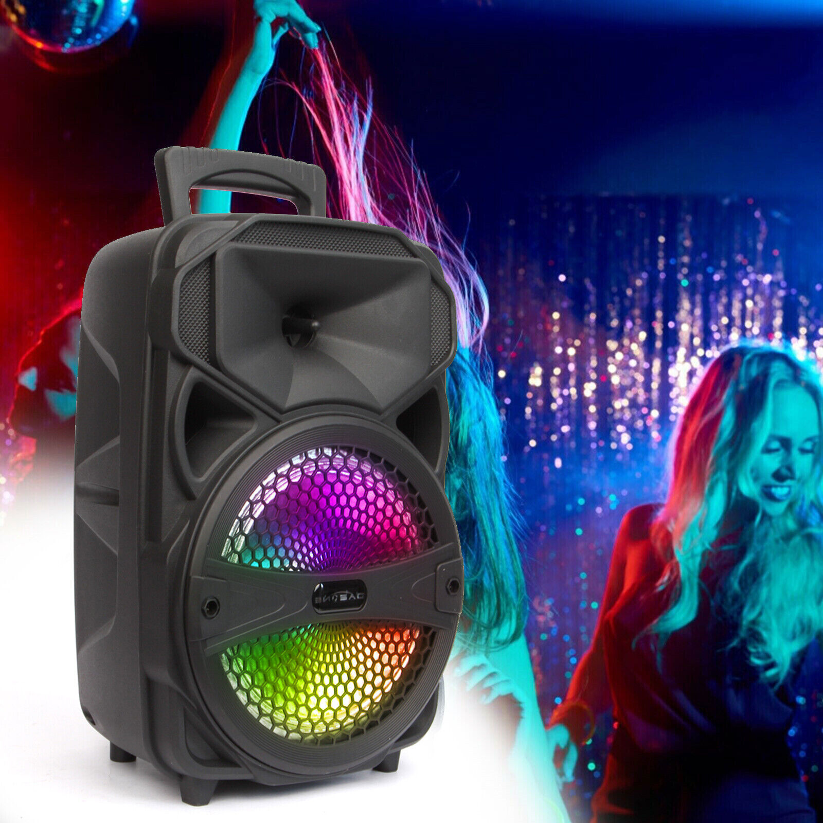 5000W Portable Bluetooth Speaker Subwoofer Heavy Bass Sound System Party + Mic - 12