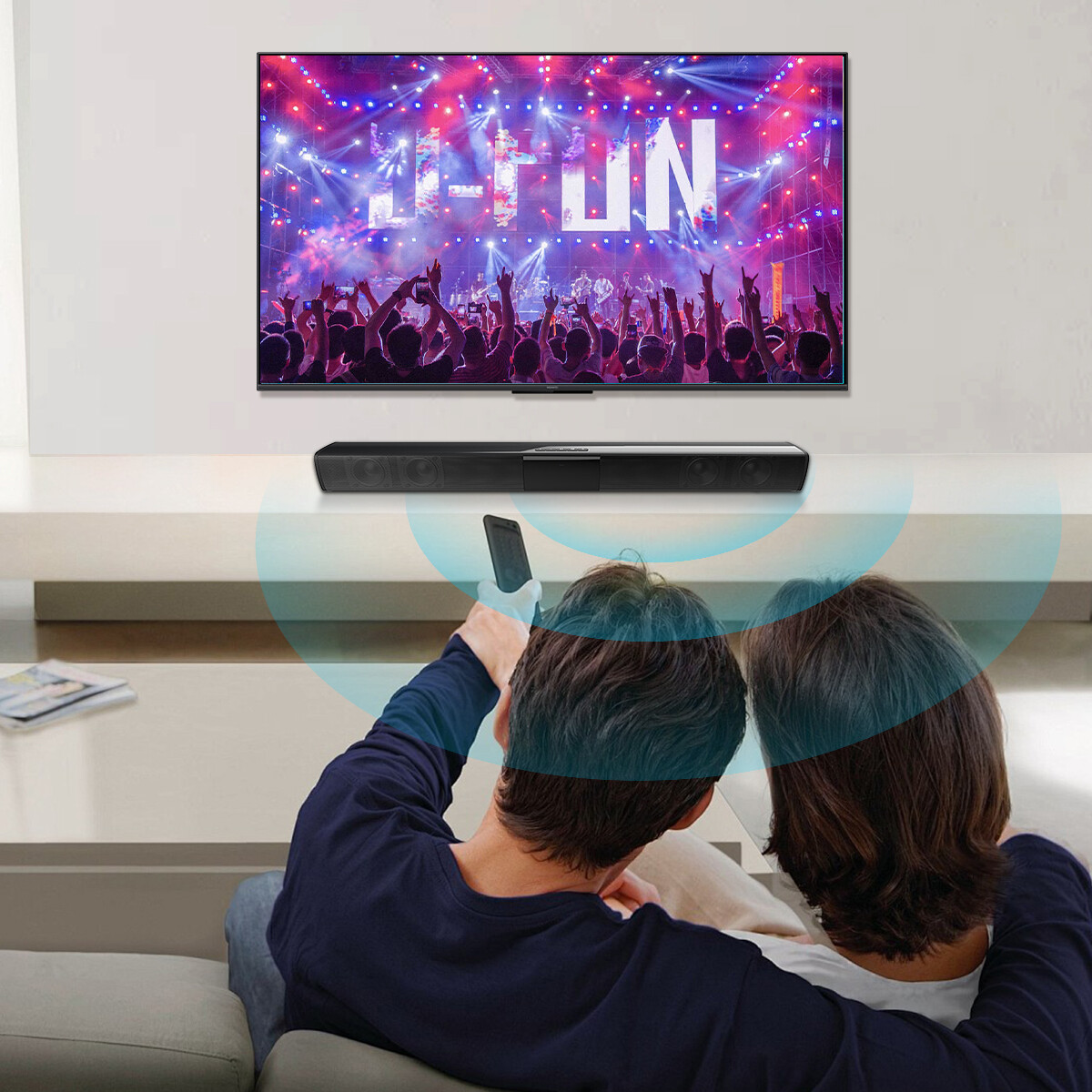 Wireless Sound Bar 4 Speaker System BT Subwoofer TV Home Speaker Theater&Remote - 12