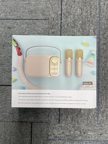 BESCOST Mini Karaoke Machine for Kids Adults, Portable Bluetooth Speaker with... - 6