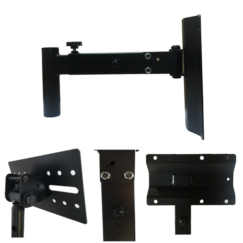 Universal Wall Speaker Stands  Angle Tilt Rotation Adjustment Mount Stand 2-Pack - 1