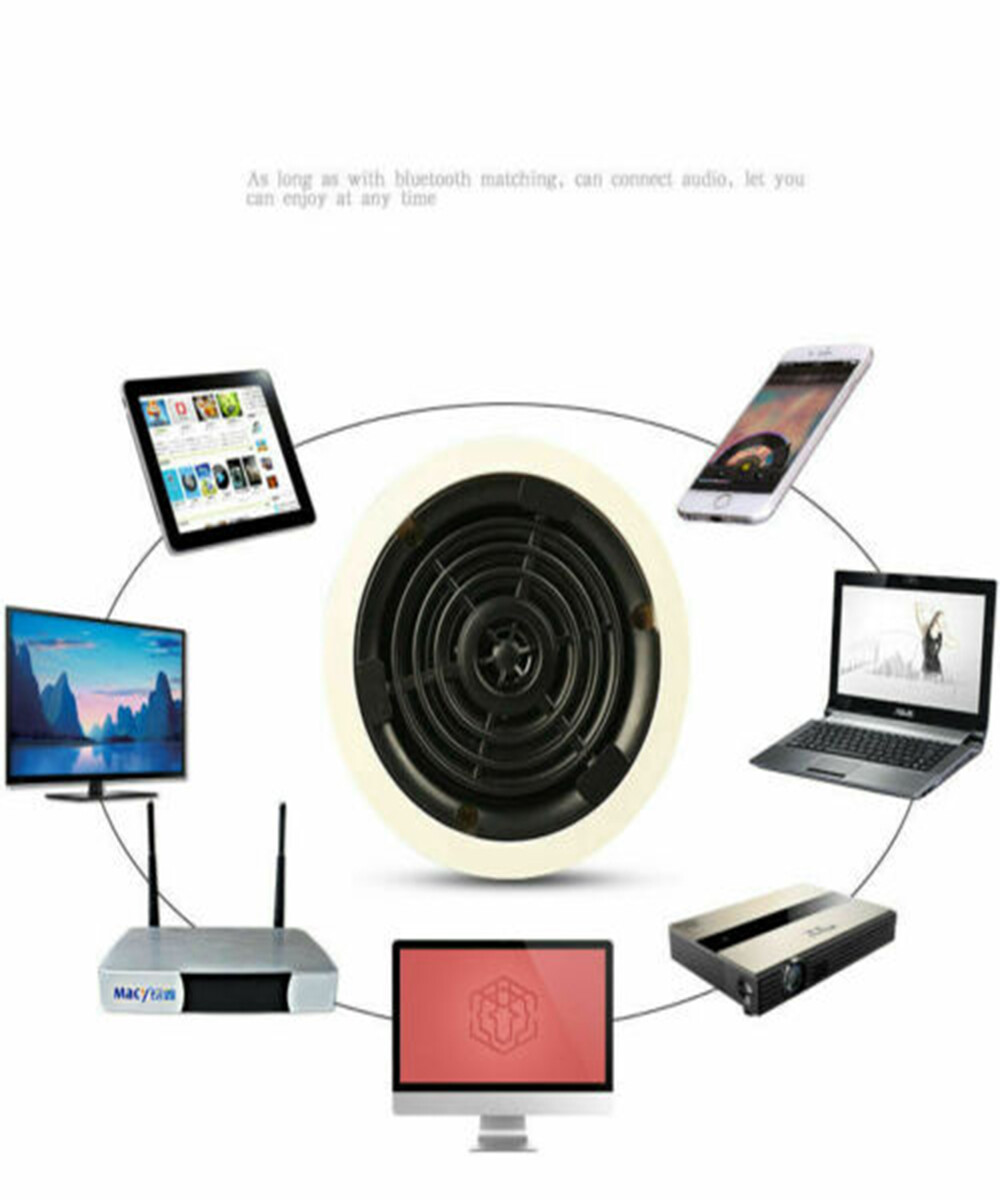 Bluetooth Ceiling Speakers Universal Wall Speaker Kit Bathroom Wireless Speaker - 9