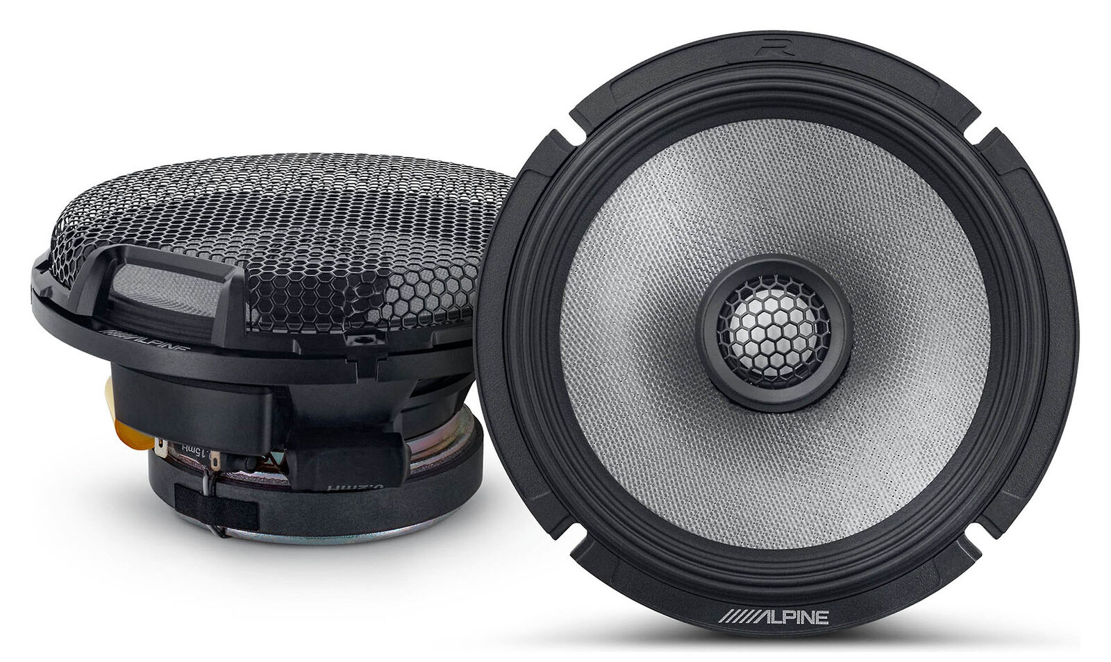Pair Alpine R2-S65 6.5" High-Resolution Car Speakers+Portable Bluetooth Speaker - 1