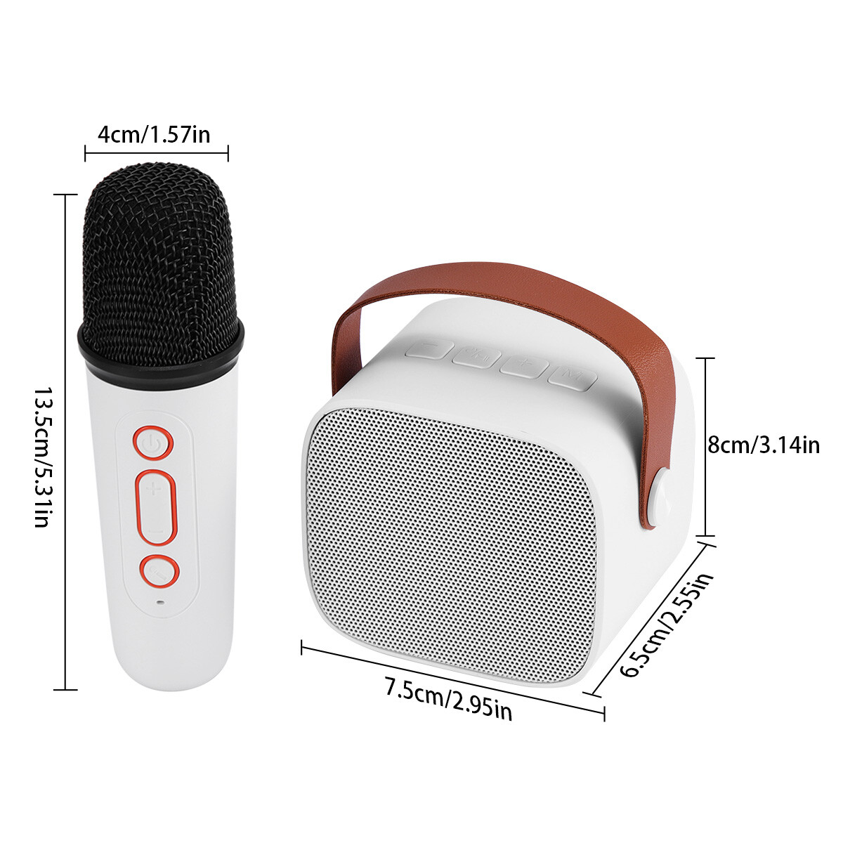 Mini Karaoke Machine Portable Bluetooth Speaker Gifts for Kids with Microphone - 10