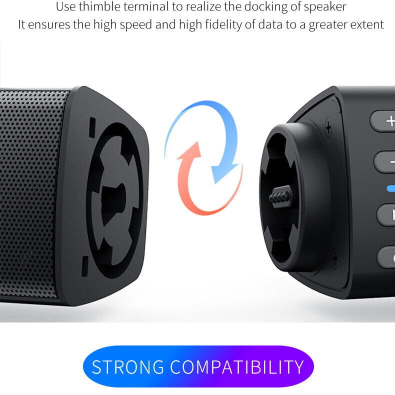 Bluetooth 5.0 Home TV Sound Bar Speaker System Wireless Subwoofer 3D Surround - 6