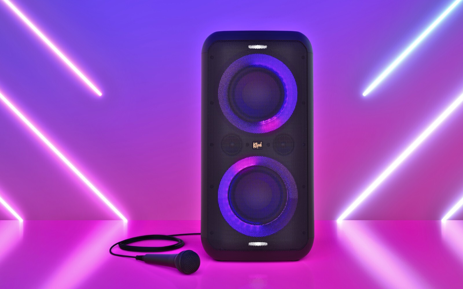 Klipsch GIG XXL Portable Rechargeable Bluetooth LED Party Speaker w/ Microphone - 6