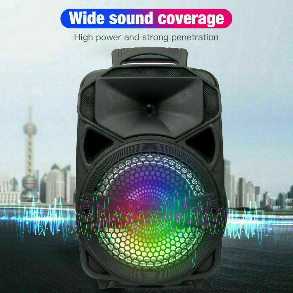 5000W Portable Bluetooth Speaker Subwoofer Heavy Bass Sound System Party + Mic - 18