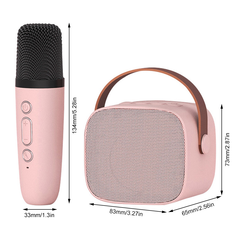 Mini Karaoke Speaker Portable Bluetooth Machine Wireless Microphone Kids - 9
