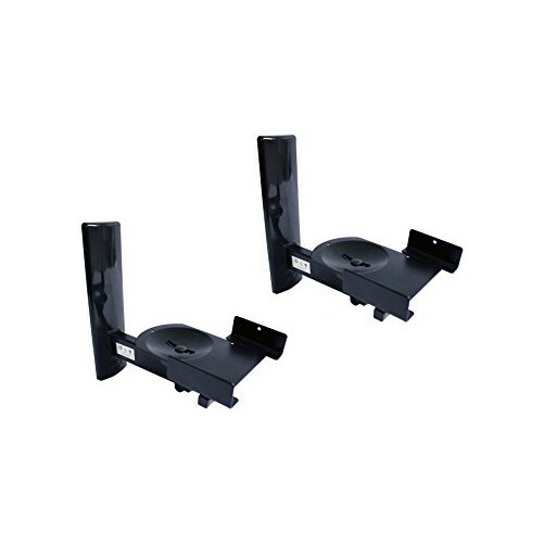 Universal UltraGrip Speaker PAIR Wall Mount Tilt Swivel Bracket - for Wharfedale - 1