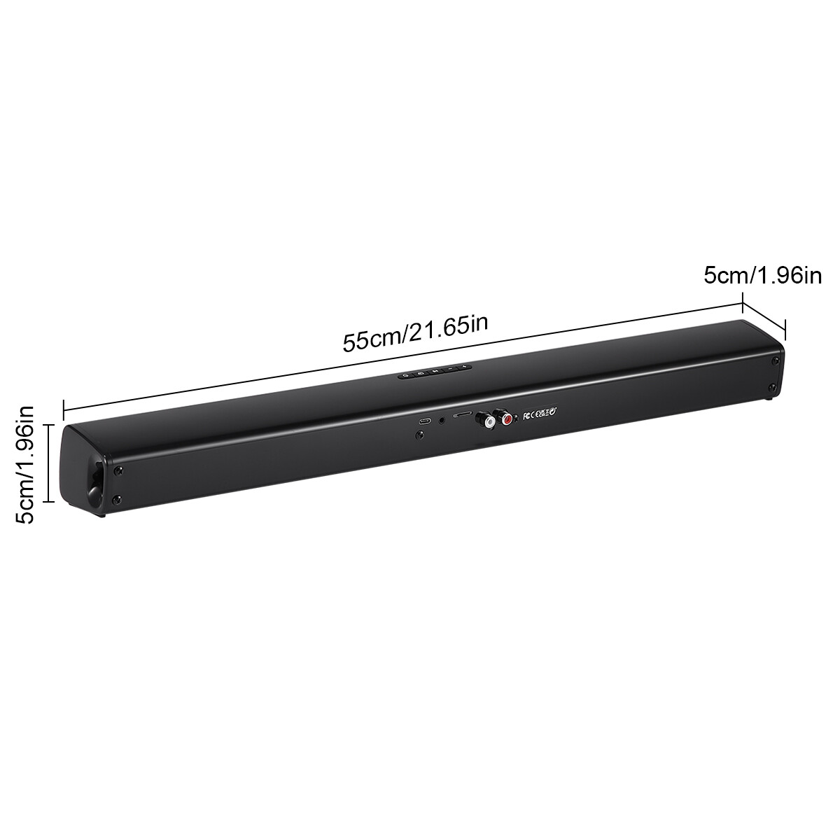 Surround Sound Bar 4 Speaker System Bluetooth Subwoofer TV Home Theater w/Remote - 11