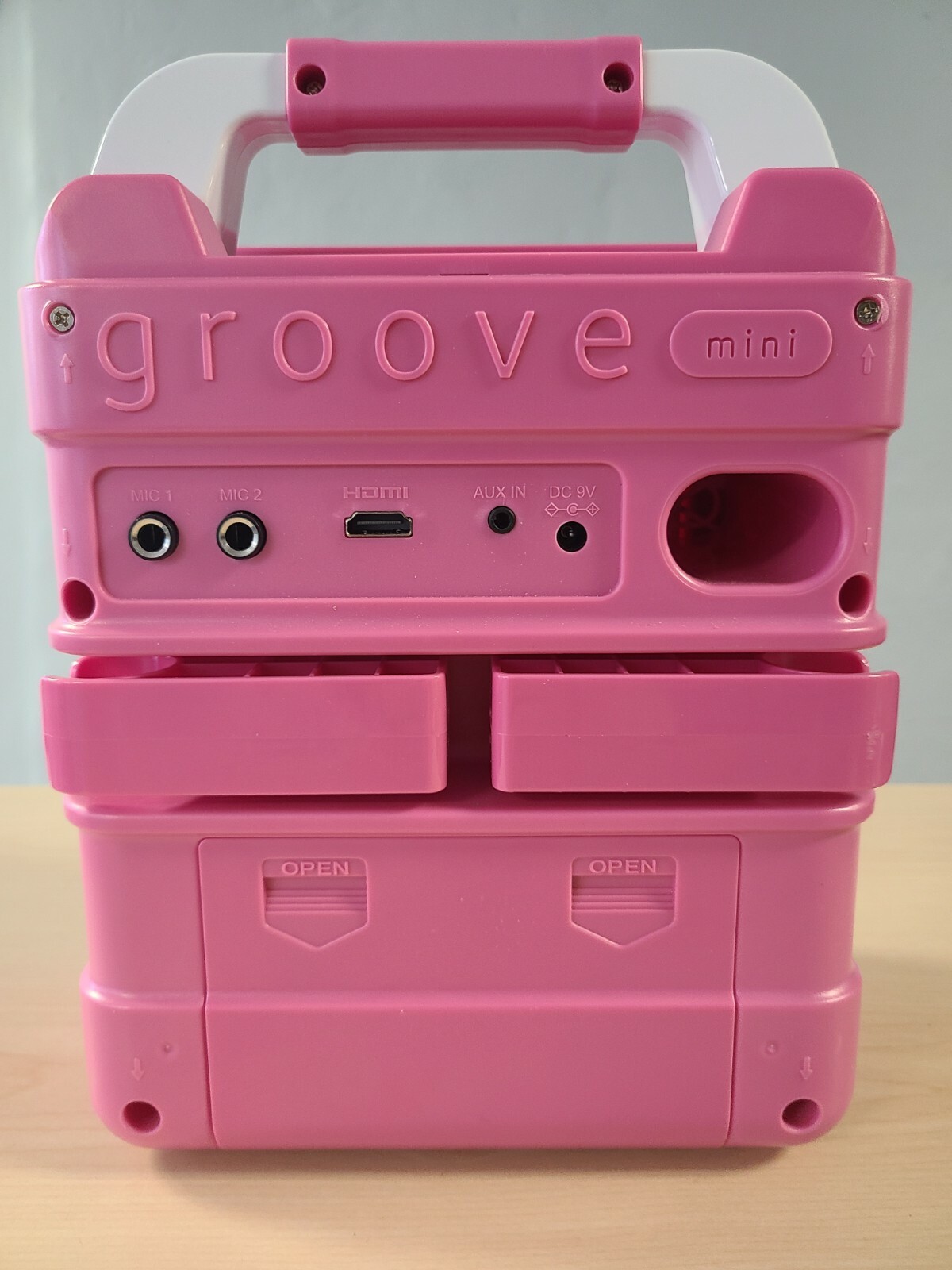 Singing Machine Pink Groove Mini Karaoke Disco Light Show Bluetooth Speaker - 9