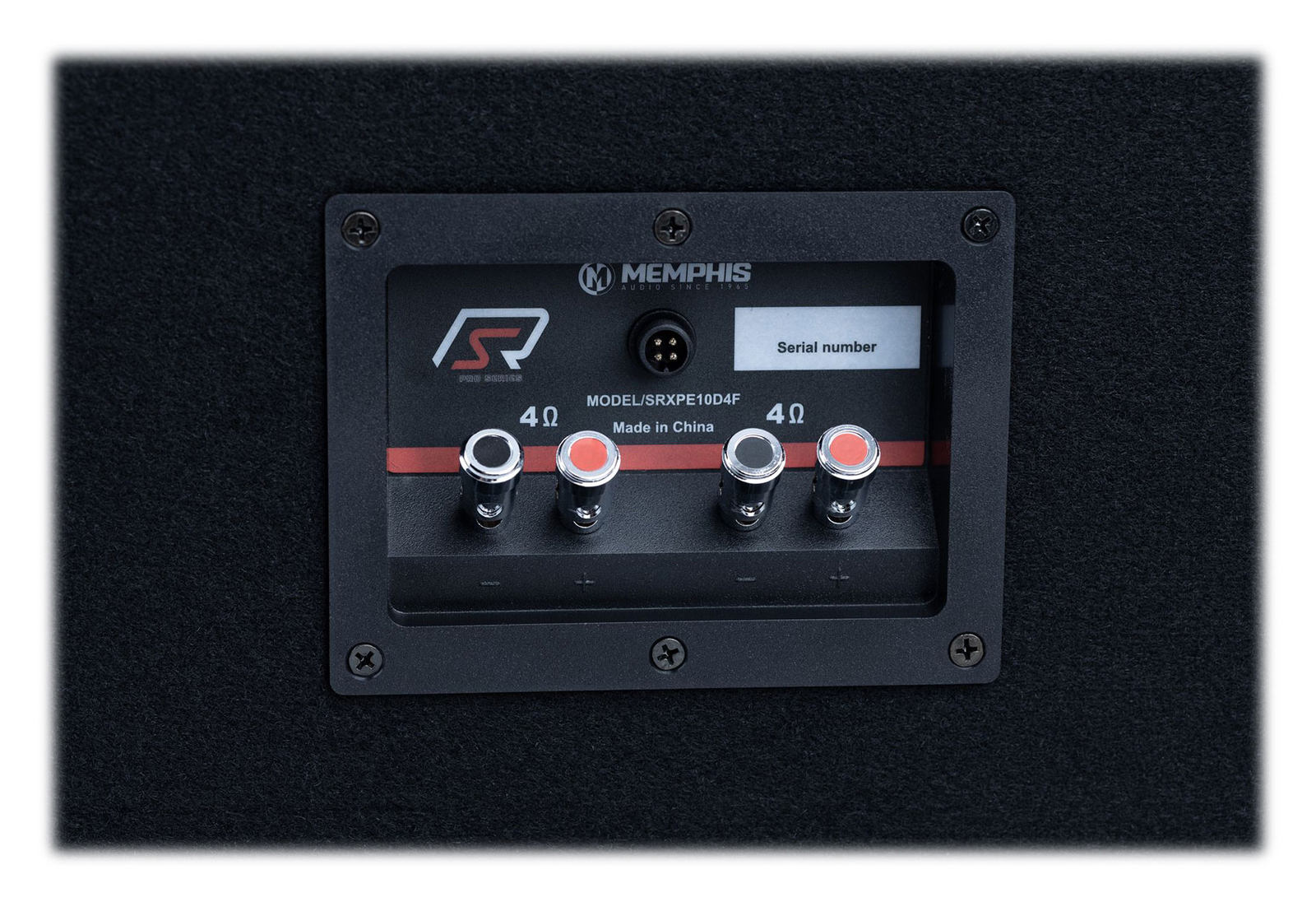 Memphis SRXPE10D4F Dual 10" Chuchero Car Enclosure Box w/LED's+Bluetooth Speaker - 8
