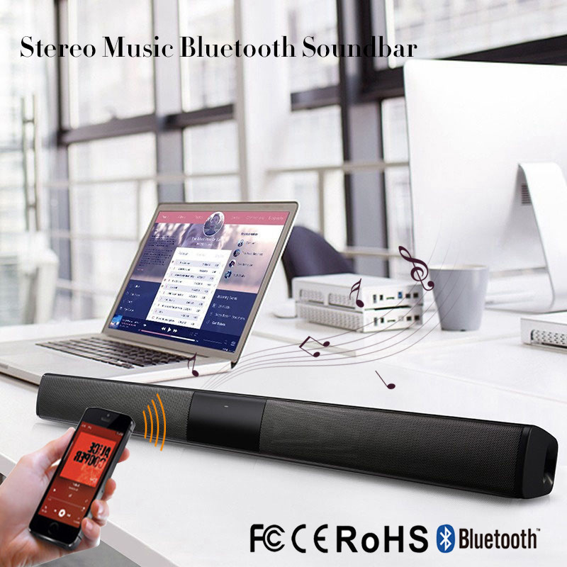 Portable Wireless bluetooth Speaker 3D Stereo Super Bass Soundbar for TV Home US - 1