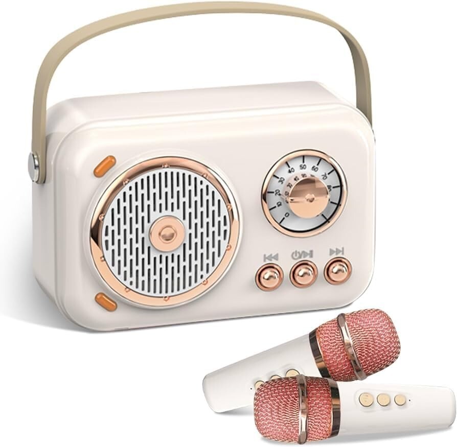 Portable Bluetooth Karaoke Speaker with Microphone Home Handheld Speaker Machine