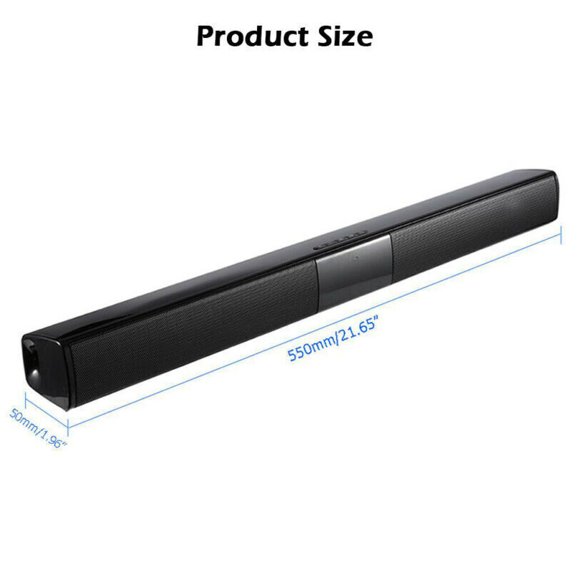Bluetooth Wireless Powerful TV Sound Bar Home Theater Subwoofer Soundbar Remote - 10