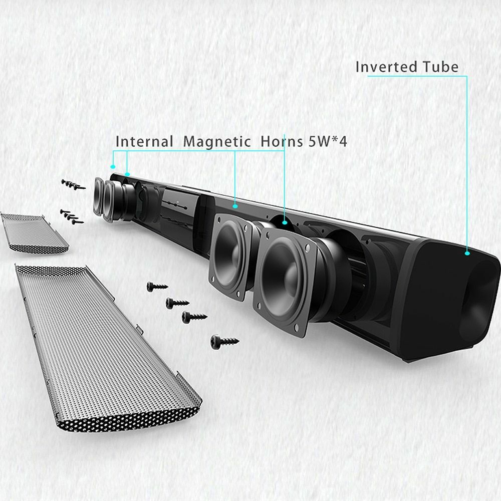 20w Sound Bar Tv Wired Wireless Bluetooth Speaker Home Surround For Tv Pc Home - 8