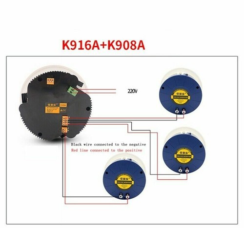 Ceiling Speakers Bluetooth Wall Mount Home Bathroom Waterproof Wireless Speaker - 16