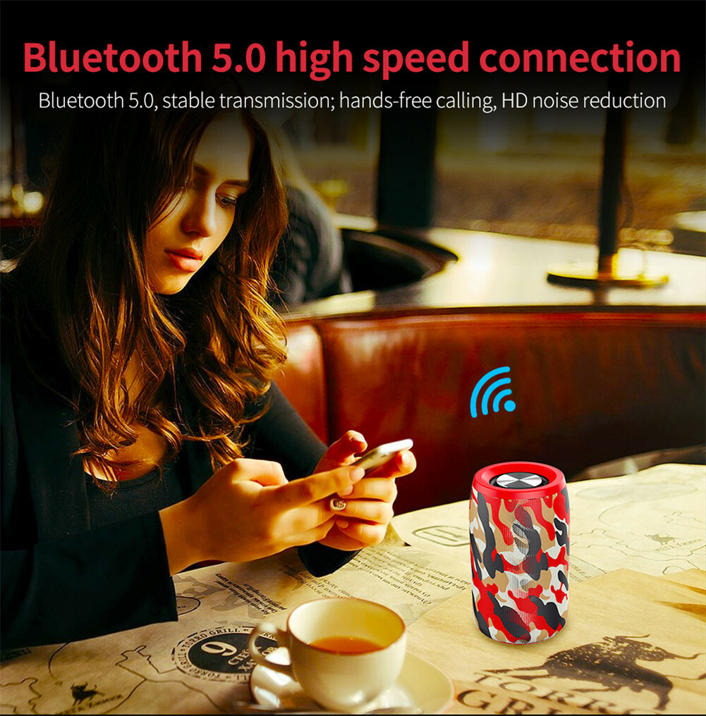 Portable Bluetooth Speaker Wireless Loud Speakers Memory Card USB AUX Slots - 2
