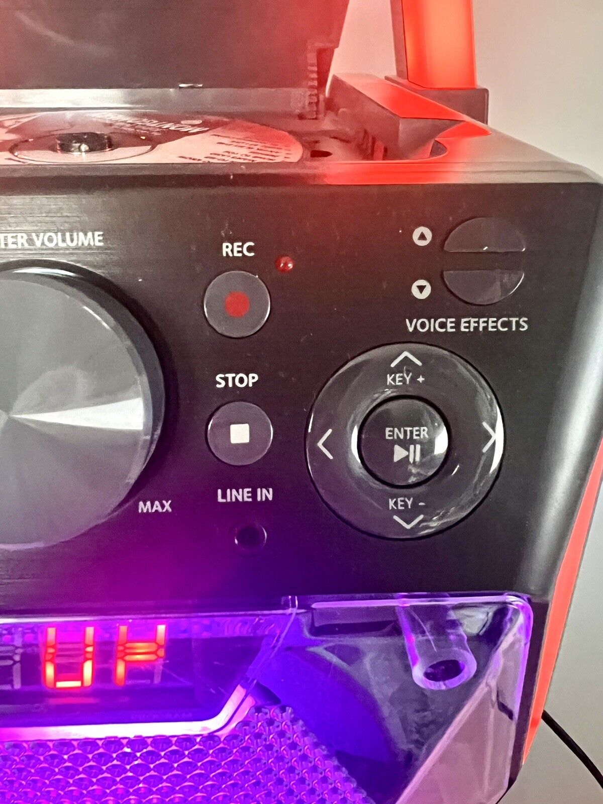 Singing Machine MP3+G Karaoke Player w/ Bluetooth Lights up Multi Colors No Mics - 9