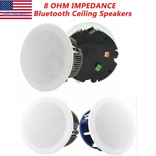 Ceiling Speakers Bluetooth Wall Mount Home Bathroom Waterproof Wireless Speaker - 10