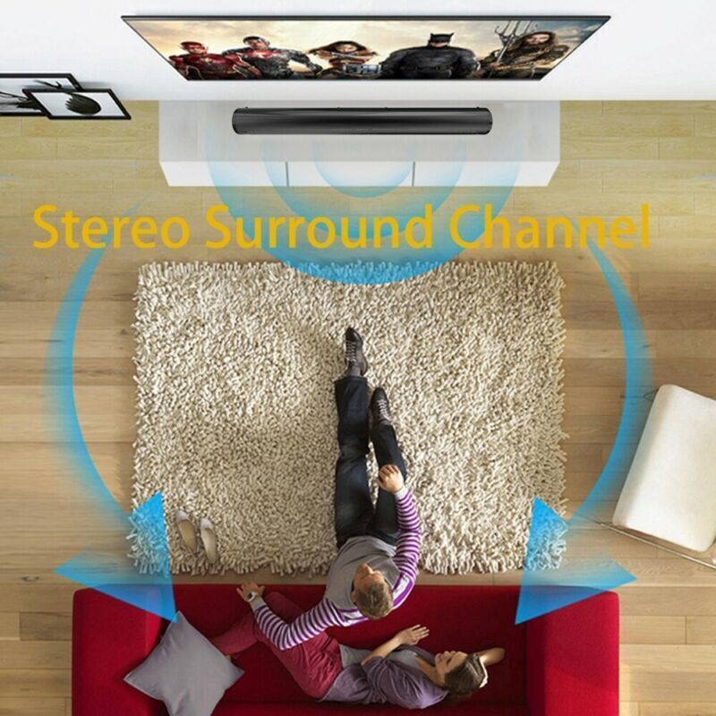 Bluetooth Wireless Powerful TV Sound Bar Home Theater Subwoofer Soundbar Remote - 8