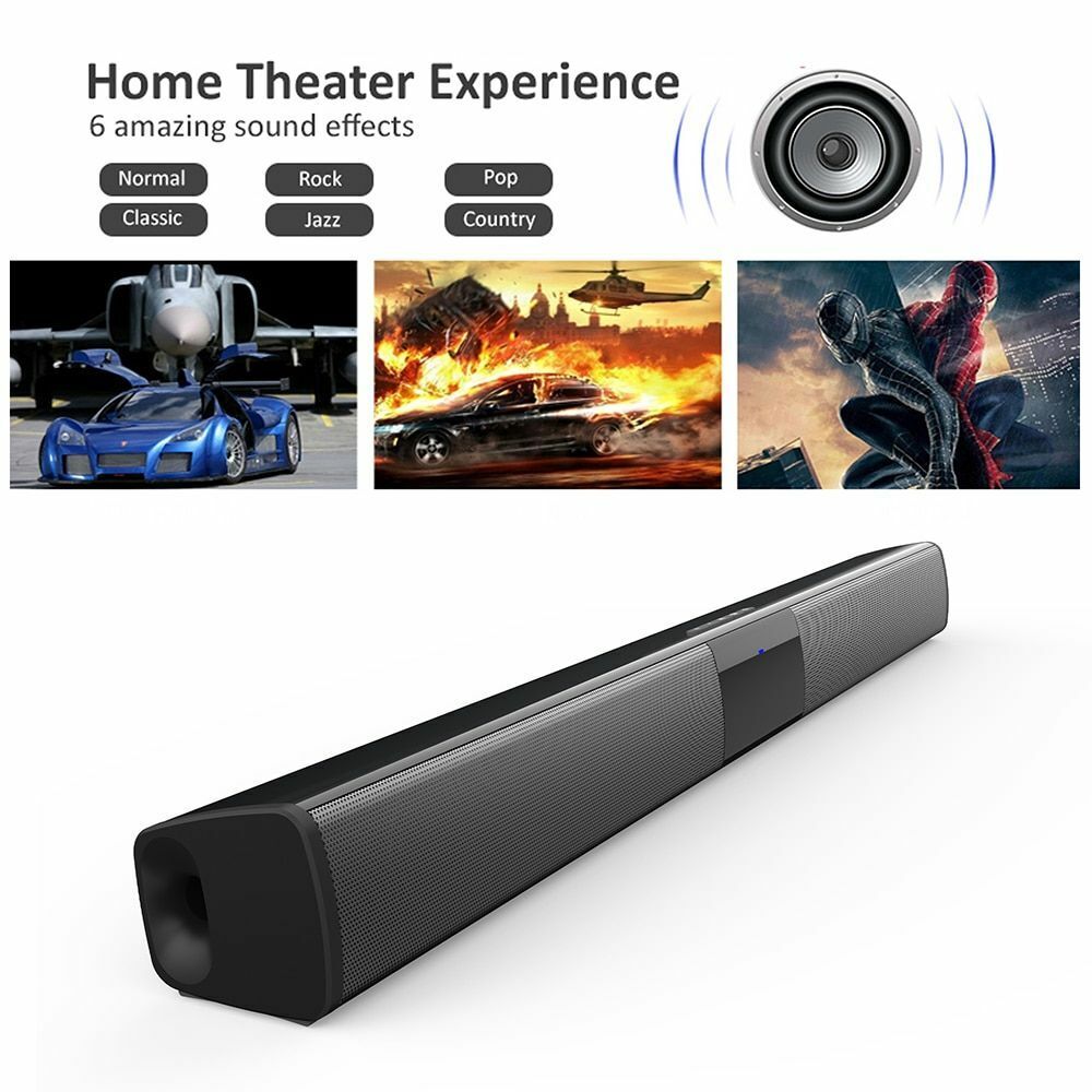 20w Sound Bar Tv Wired Wireless Bluetooth Speaker Home Surround For Tv Pc Home - 9