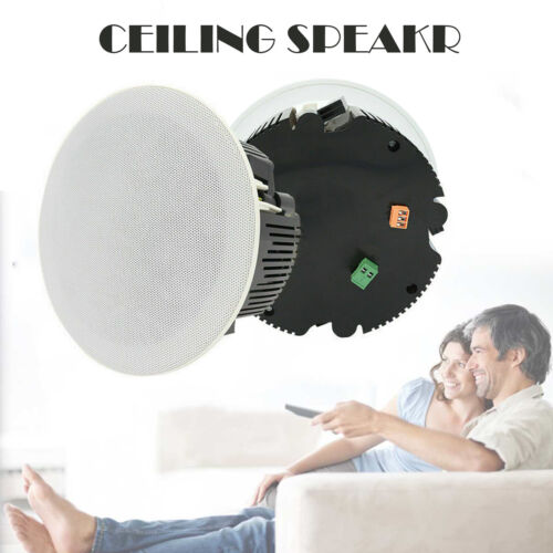 Ceiling Speakers Bluetooth Wall Mount Home Bathroom Waterproof Wireless Speaker - 8