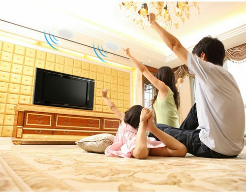 Ceiling Speakers Bluetooth Wall Mount Home Bathroom Waterproof Wireless Speaker - 3